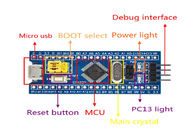 Tablero mínimo del desarrollo de sistema Cortex-M3 para el microcontrolador del BRAZO – STM32F103C8T6