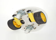 3 tamaño de acrílico del diámetro 15 * 14 * 11.5cm del neumático del chasis 66m m del coche de Arduino de la capa