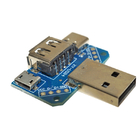 Varón micro del tablero del adaptador múltiple USB del USB 4P al tipo femenino convertidor de C USB