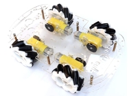 robot omnidireccional plástico de las ruedas de 65m m con el acoplamiento del motor del TT