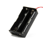 Caja negra del tenedor de batería dos 18650 con el interruptor