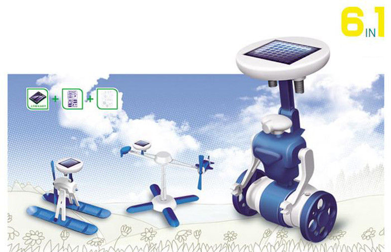 Equipo plástico azul/blanco del robot de Diy Arduino DOF, 6 en los equipos solares educativos de 1 Diy