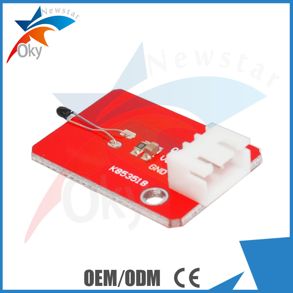 Sensores de temperatura análogos para el rojo del desarrollo de Arduino SCM