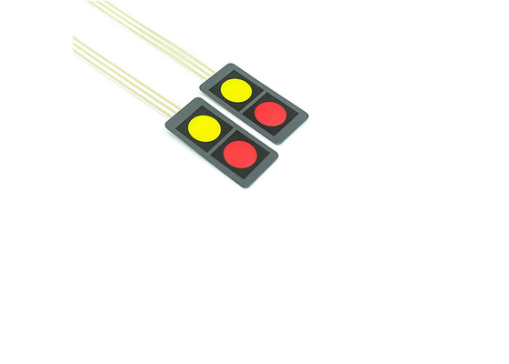 El panel rojo y amarillo del interruptor de Mini Keypad Electronic Components Membrane de dos botones