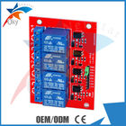 módulo de retransmisión del canal 5V/12V 4/tablero de extensión para Arduino (tablero rojo)