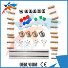 Equipo del arrancador de Arduino de los componentes electrónicos del casquillo del botón de los potenciómetros de los resistores LED