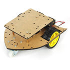 chasis del coche del robot de la Doble-capa con el motor de DC de la desaceleración dos