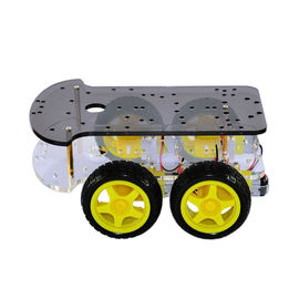 El coche elegante del robot de DC 6V DIY extendió el doble del tracción cuatro ruedas de la edición - cubierta