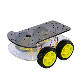 El coche elegante del robot de DC 6V DIY extendió el doble del tracción cuatro ruedas de la edición - cubierta