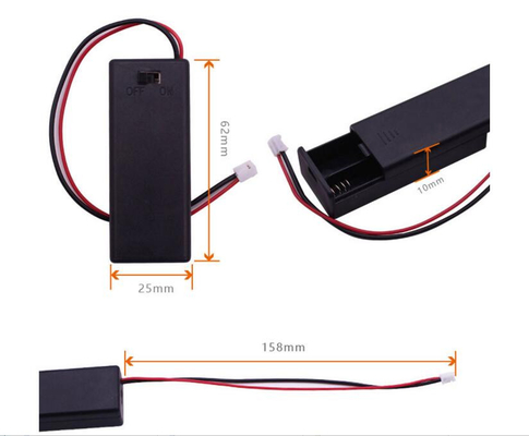 Caja de almacenamiento de la pila AAA de OKYSTAR 2 para Microbit