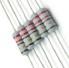 equipo blanco del resistor de película de carbono 1W para los productos electrónicos
