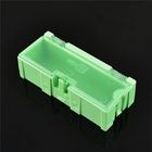 Caja de almacenamiento durable del verde SMD, caja plástica de los componentes electrónicos