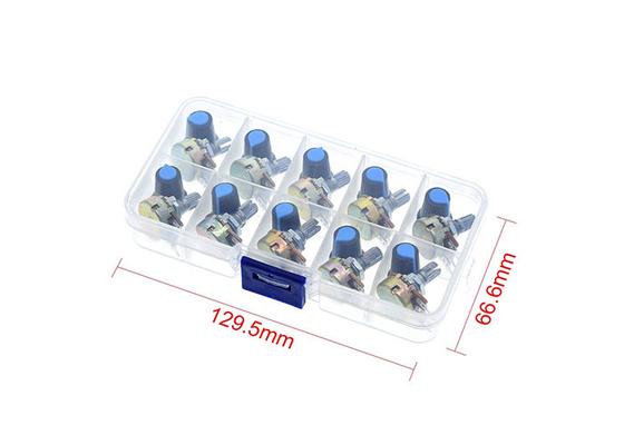 potenciómetro Kit Rotary B1K 2K 5K 10K 20K 50K 100K 500K de la forma cónica del 1M 15m m