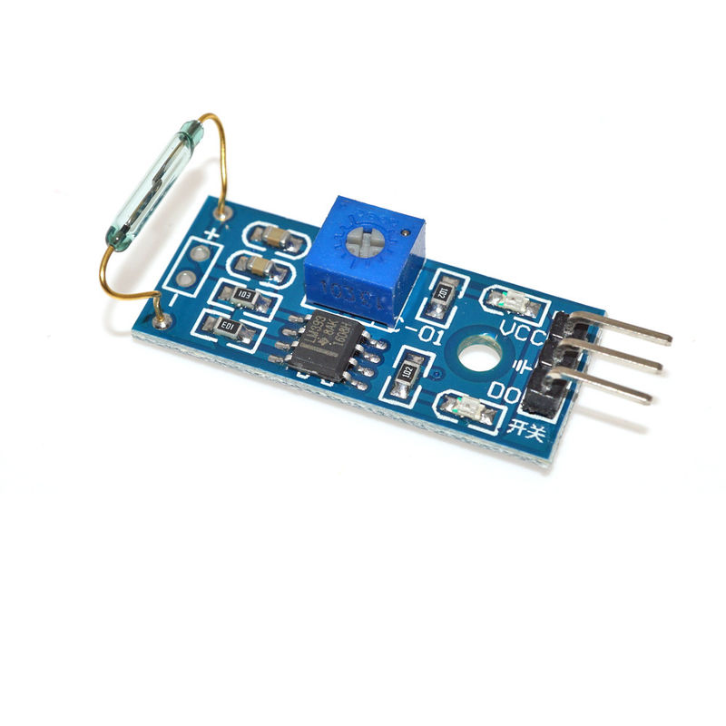Sensores magnéticos del interruptor de láminas del módulo 3,3 V-5 V del sensor de 1,5 M Reed para Arduino