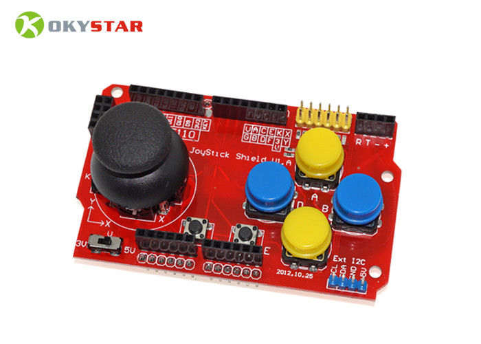 Tablero de regulador rojo de Arduino de la extensión del escudo V1.A de la palanca de mando del juego para el proyecto electrónico de la robótica