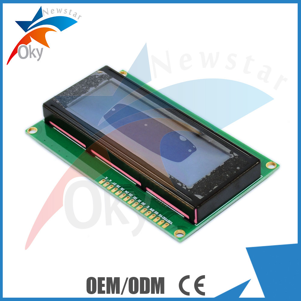 módulo de la exhibición del LCD del carácter de 2004A 20x4 5V para la retroiluminación azul del regulador de Arduino SPLC780