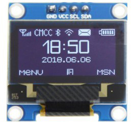 SSD1306 0,96 módulo serial de la pantalla LED de la tierra 128X64 OLED LCD de la pulgada IIC I2C para Arduino